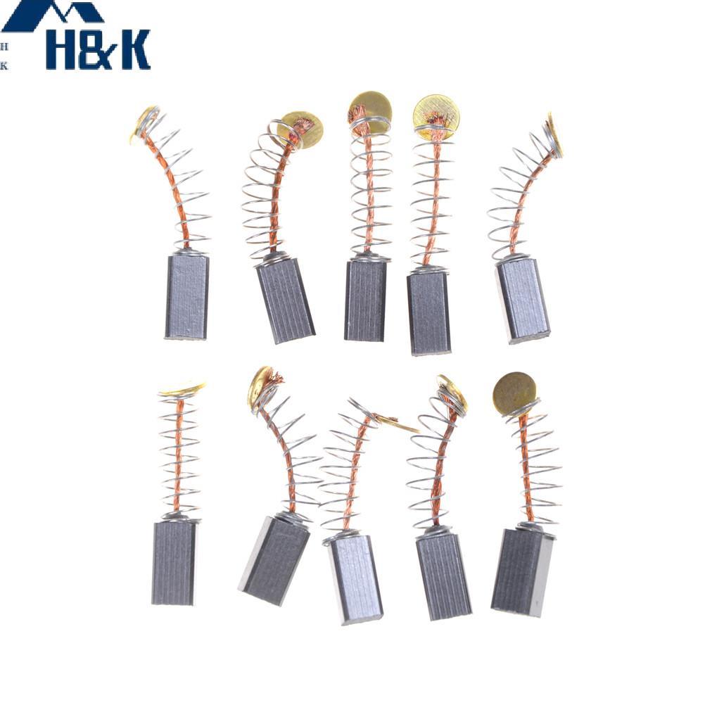 [H&K] 10PCS 5 x 5 x 8mm Power Tool Motor Carbon Brush Replacements {th}