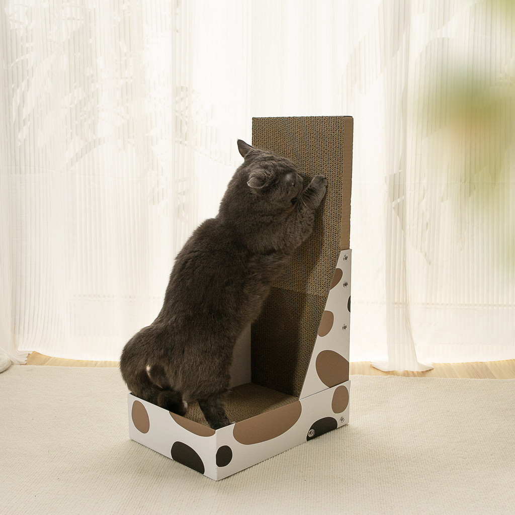 Cat Scratcher Reversible Scratching Cardboard พร้อม Catnip Cat Scratch Lounge สําหรับเฟอร์นิเจอร์ป้อ
