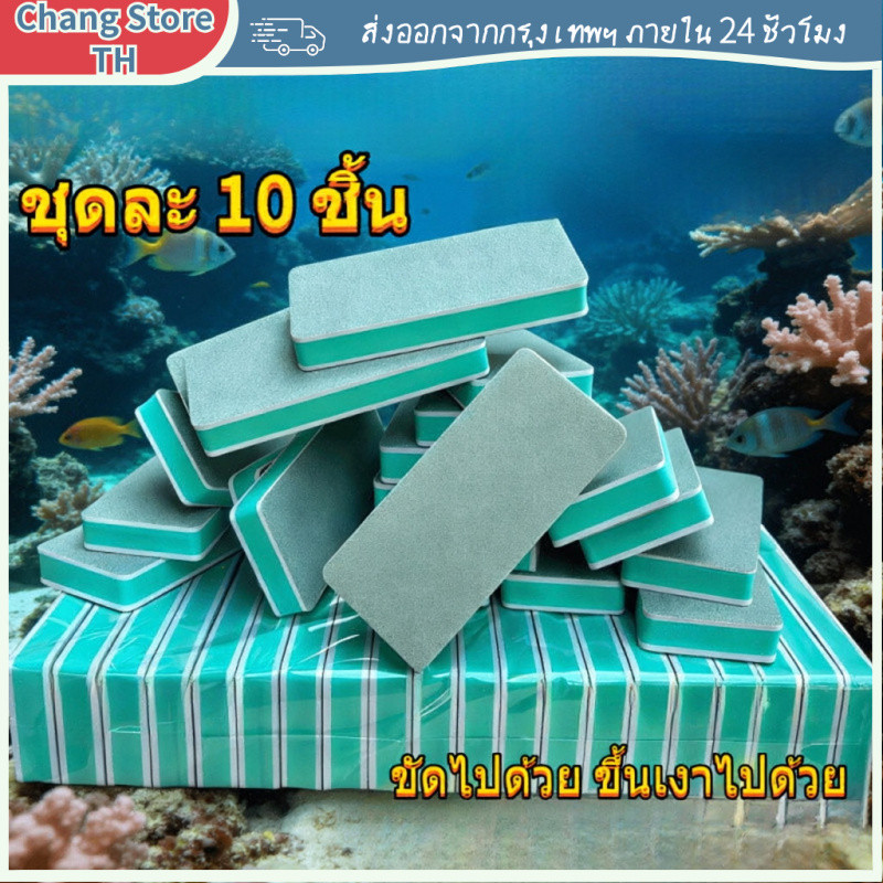 [COD] ฟองน้ำเช็ดกระจกตู้ปลา 10 ชิ้น EVA นุ่ม ปลอดภัย