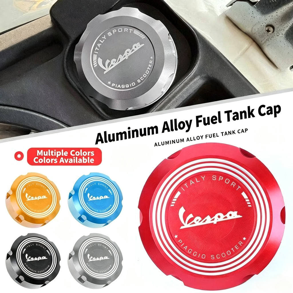 ฝาถังน้ํามันอลูมิเนียม CNC สําหรับ VESPA Sprint/Primavera 150 ฝาครอบตกแต่ง