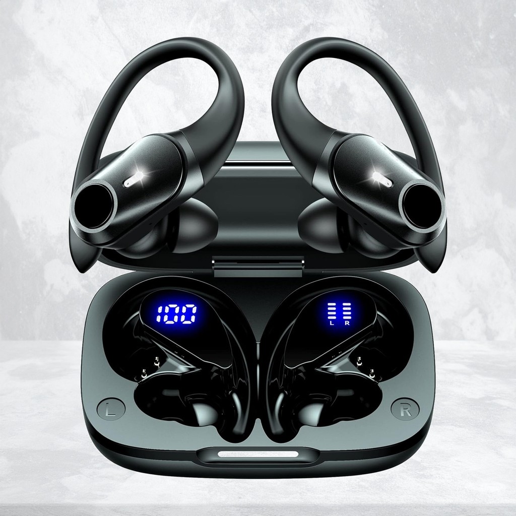 GOLREX Bluetooth Wireless Earphones, Over-Ear Design, Up to 40 Hours Playback, Hi-Fi Sound Quality, 