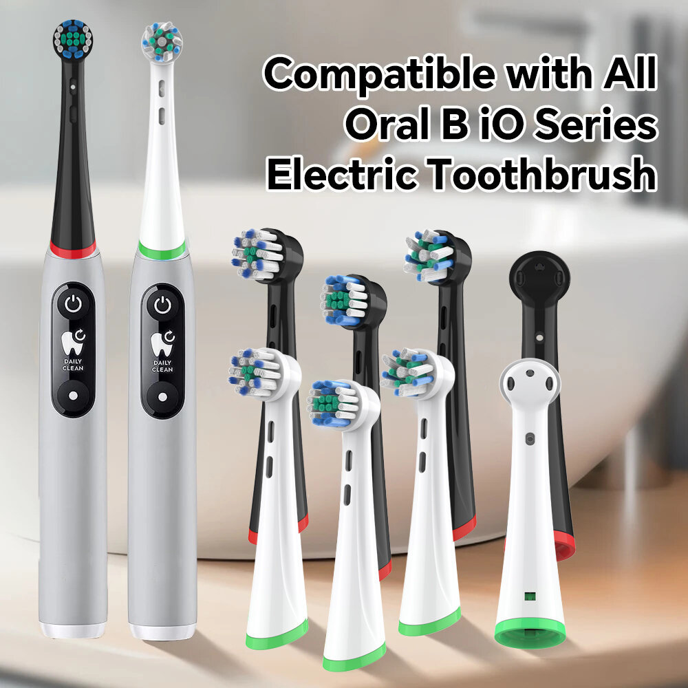 ใหม่ 2/4/8 pcs หัวแปรงสีฟัน,ใช้งานร่วมกับ Oral B iO 2/3/4/5/6/7/8/9/10 Series แปรงสีฟันไฟฟ้าเปลี่ยนห