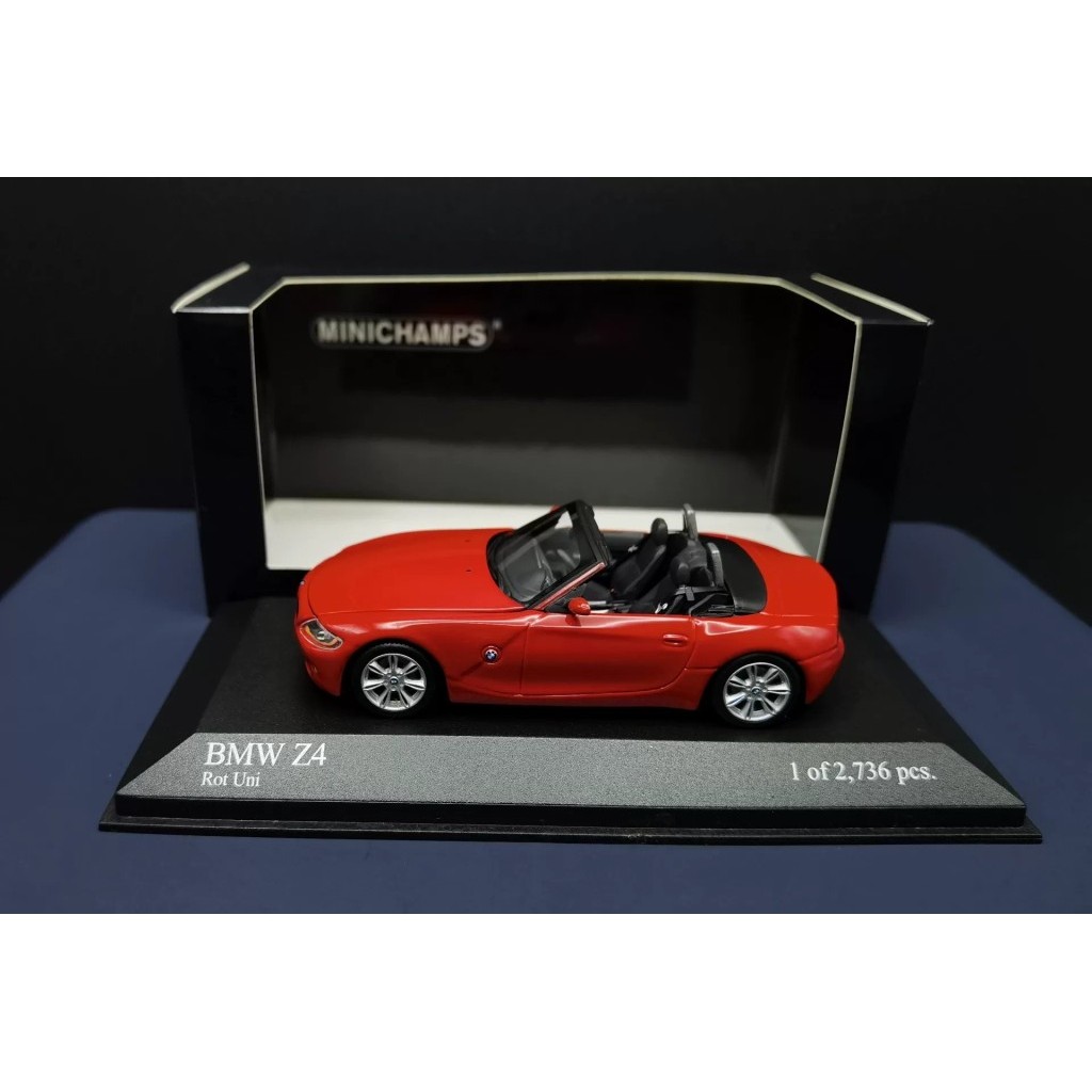 [สต๊อกพร้อม] Minichamps 1: 43 BMW Z4, Mini Cut BMW Z4 Convertible Sports Car.The Lacquer Surface Ver