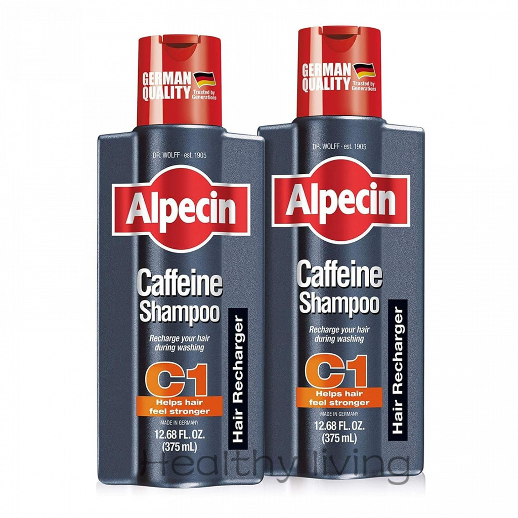 Alpecin C1 Caffeine Shampoo 12.68 fl oz (แพ็ค 2 ชิ้น) I Hair Performance Enhancer I ส่งเสริมการเจริญ