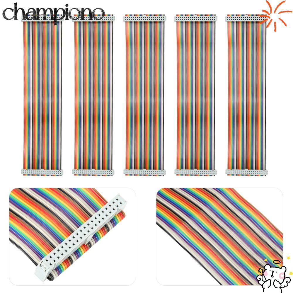 CHAMPIONO 5PCS GPIO สาย, หญิง 40pin หญิงหญิงสาย, ปฏิบัติ 20 ซม.ยืดหยุ่นสําหรับ Raspberry Pi สายสําหร