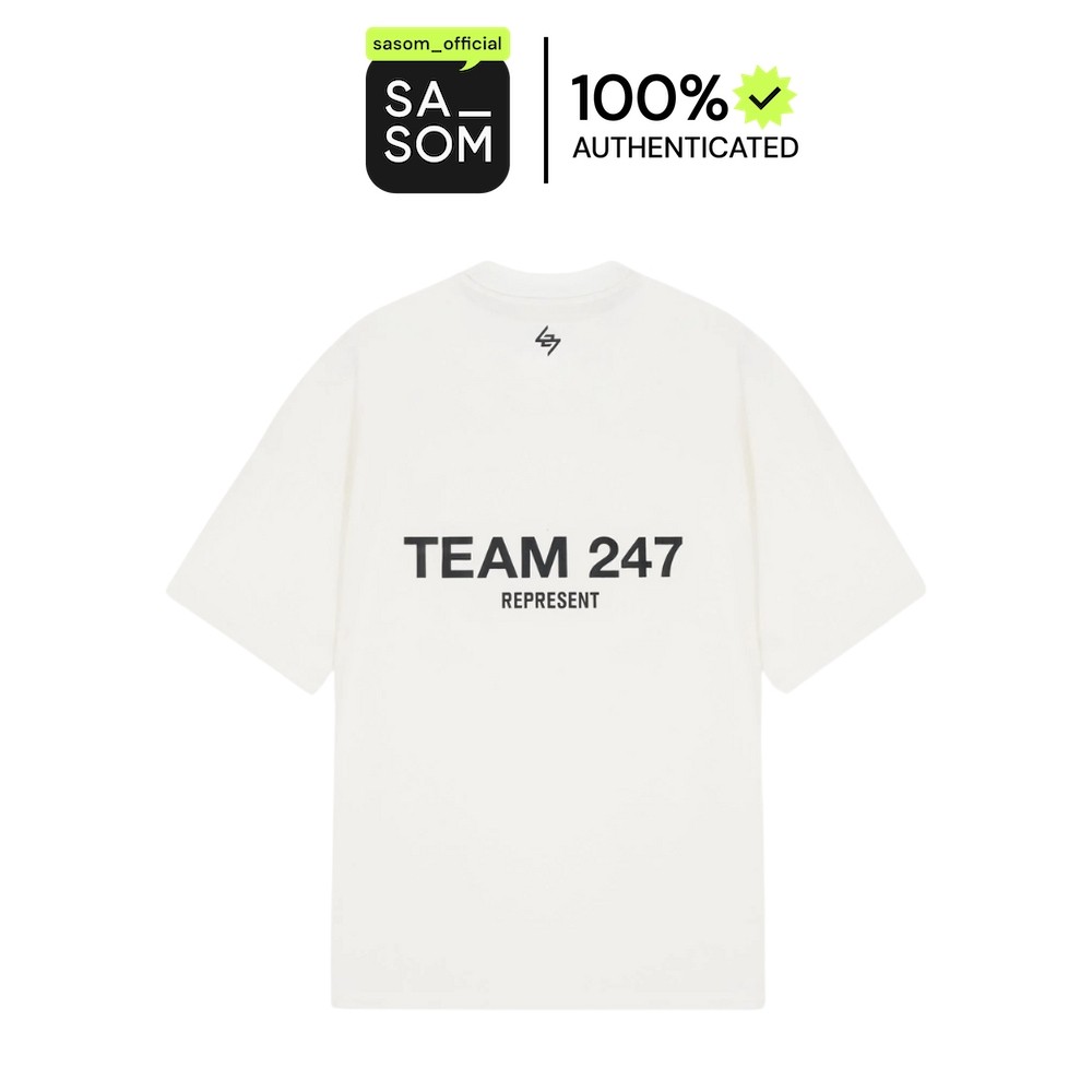 Represent Team 247 Oversized T-Shirt Flat White | ของแท้ ตรวจสอบโดย SASOM