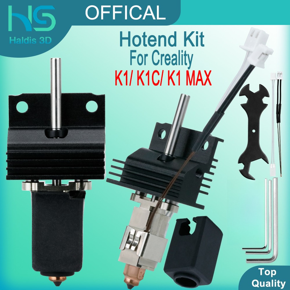 Upgrades Hotend Kit For Creality K1 K1C K1 Max Quick Swap Nozzles Ceramic Heating Block Thermistor H