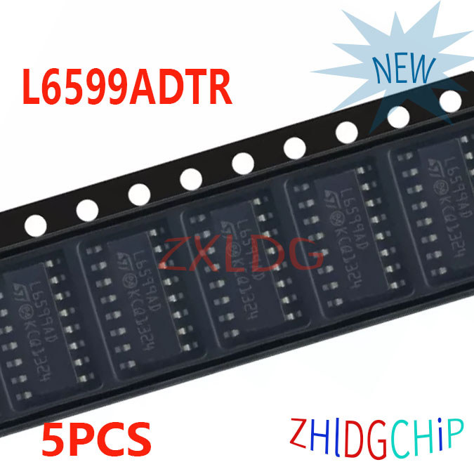 5 ชิ้นใหม่เอี่ยม L6599ADTR L6599AD SOP-16
