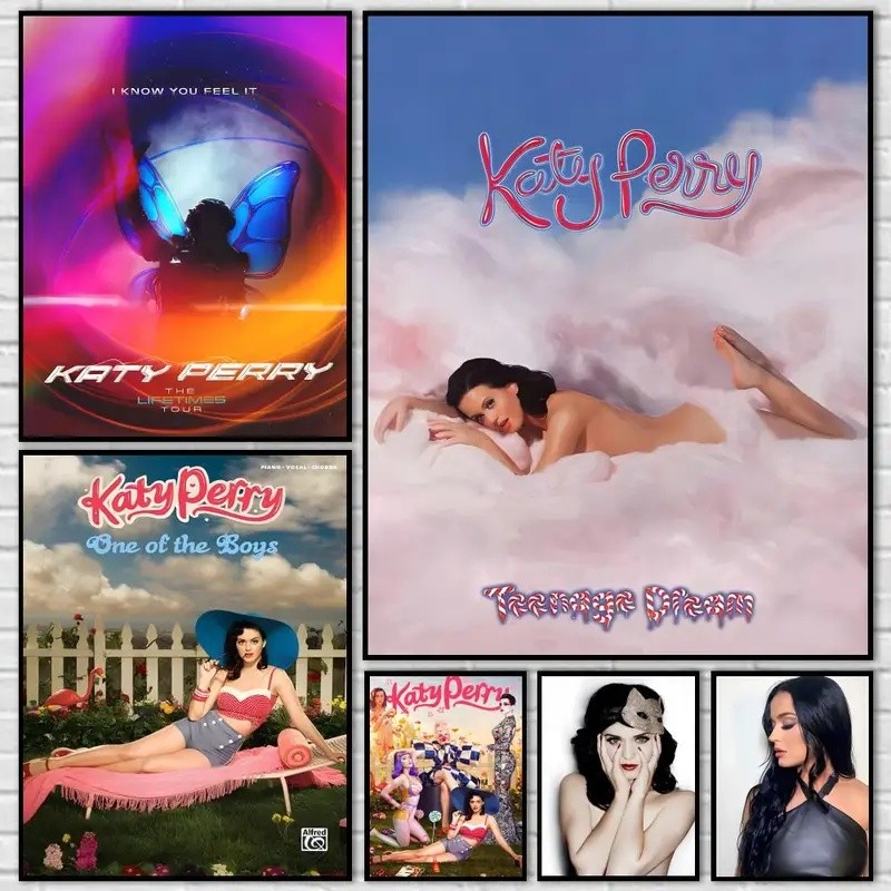 NSZI Katy Perry 143 โปสเตอร์ทนทาน HD PVC Wall Art - กันน้ํากันฝุ่นติดตั้งง่ายสําหรับ Home Cafe