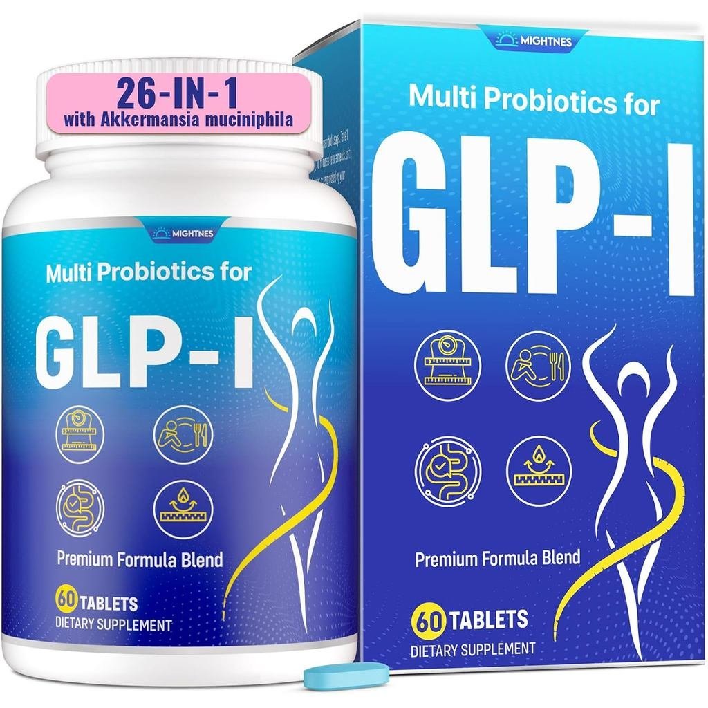 GLP-1 อาหารเสริมสําหรับผู้หญิงและผู้ชายด้วย Akhermansia Probiotic
