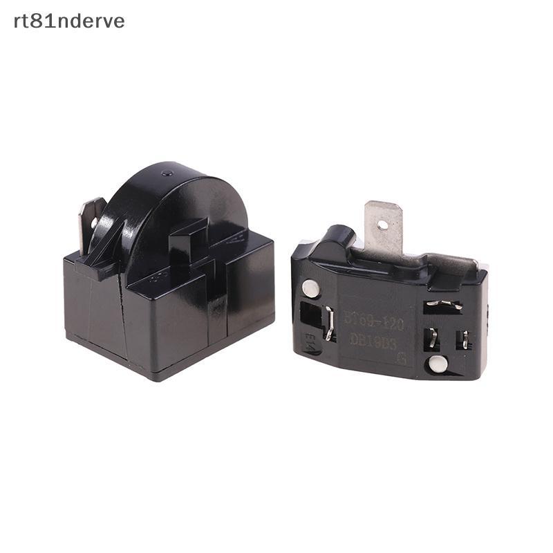 RVE 2PCS QP2-4.7 PTC Starter รีเลย์ 1 Pin ตู้เย็นรีเลย์และ 6750C-0005P ตู้เย็น Overload Protector N