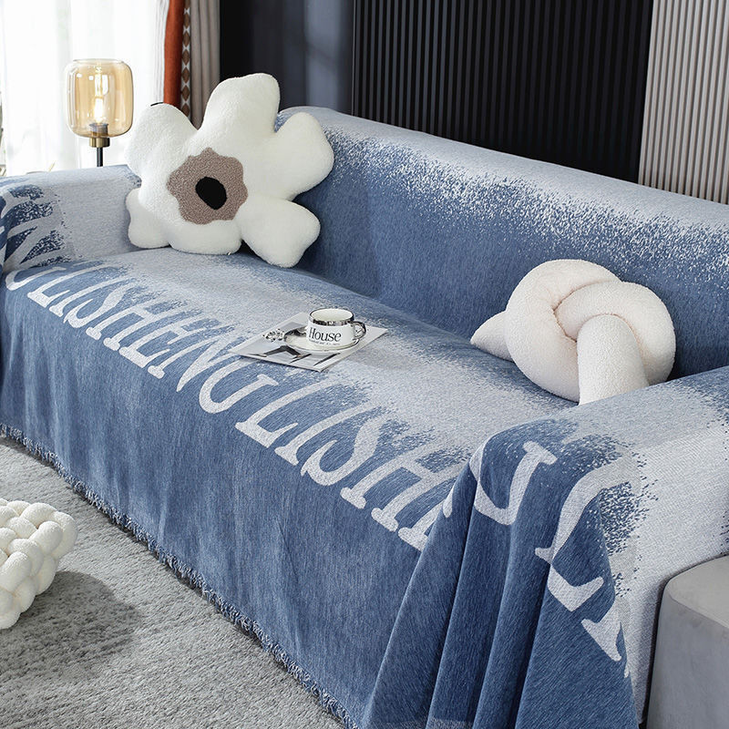 Sofa Cover Cloth Ins Nordic Sandstorm Hair Blanket Cover Full Cover Sofa Cover Four Seasons Universa