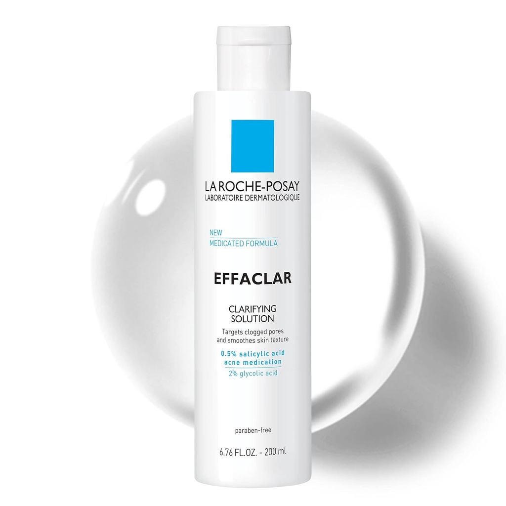La Roche-Posay Effaclar Clarifying Solution โทนเนอร์กรดซาลิไซลิก 6.7oz L5EV