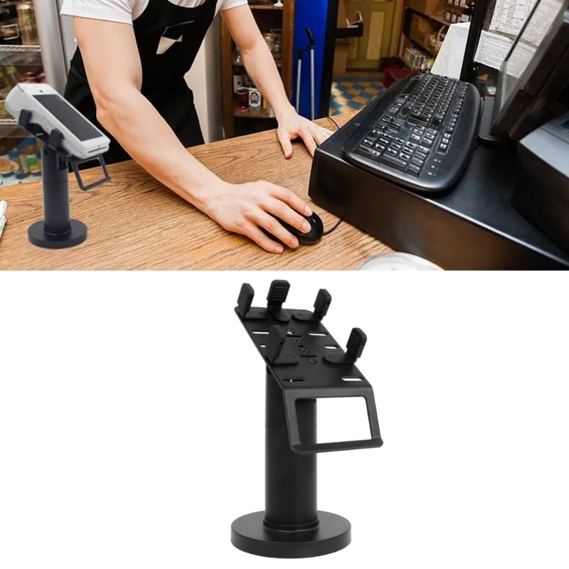 Kiss POS ตัวยึดเครื่องหลายมุมปรับ POS Stand สําหรับเคาน์เตอร์ขายปลีก