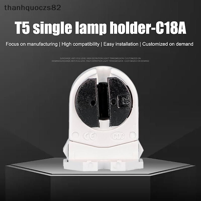 T & O 1 ชิ้น Led เรืองแสงโคมไฟหลอดอุปกรณ์เสริมเรืองแสงผู้ถือโคมไฟ T5 ทนความร้อนโคมไฟซ็อกเก็ต C18A AC