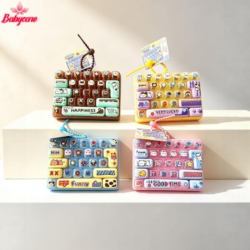 <BYCE-t> 26 คีย์น่ารัก Dpression ปุ่มของเล่น Mini Fidget ความเครียด Reliever จี้สําหรับเด็กกระเป๋าเด