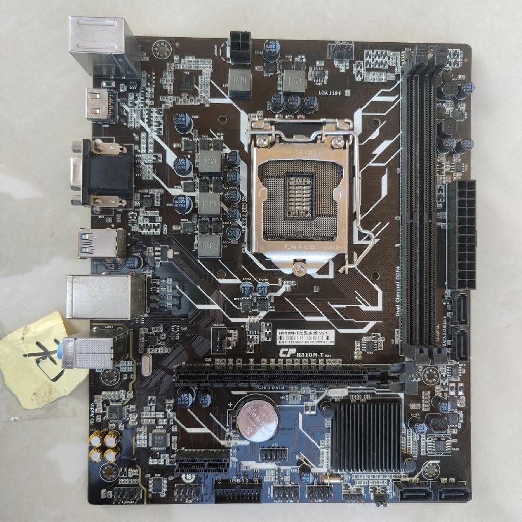 [มือที่สอง] สีสันสายรุ้ง H310M-T รุ่นแข็งทั้งหมด v21 รองรับเมนบอร์ด 1151 Pin/DDR4