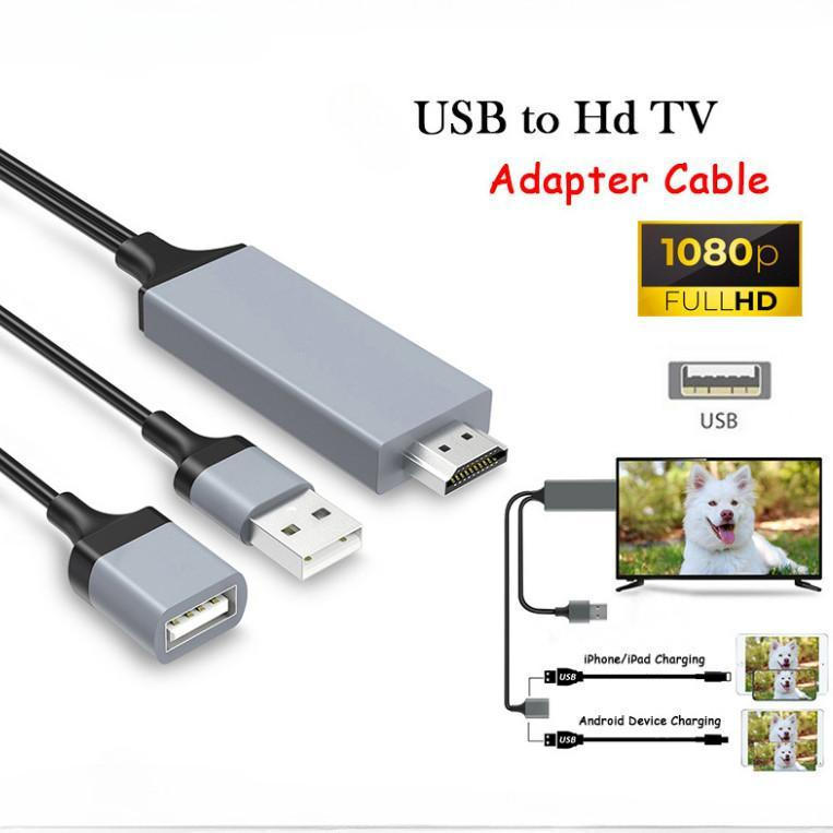 3IN1 Universal Mirascreen HDMI เดียวกันหน้าจออะแดปเตอร์สาย 60Hz HDMI USB สําหรับ TV Monitor IOS/Andr
