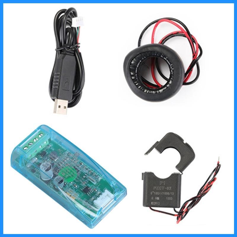 Luk TTL โมดูลการสื่อสารอินเทอร์เฟซ PZEM 004T เวอร์ชัน 45HZ-65HZ 260V เครื่องวัดพลังงาน