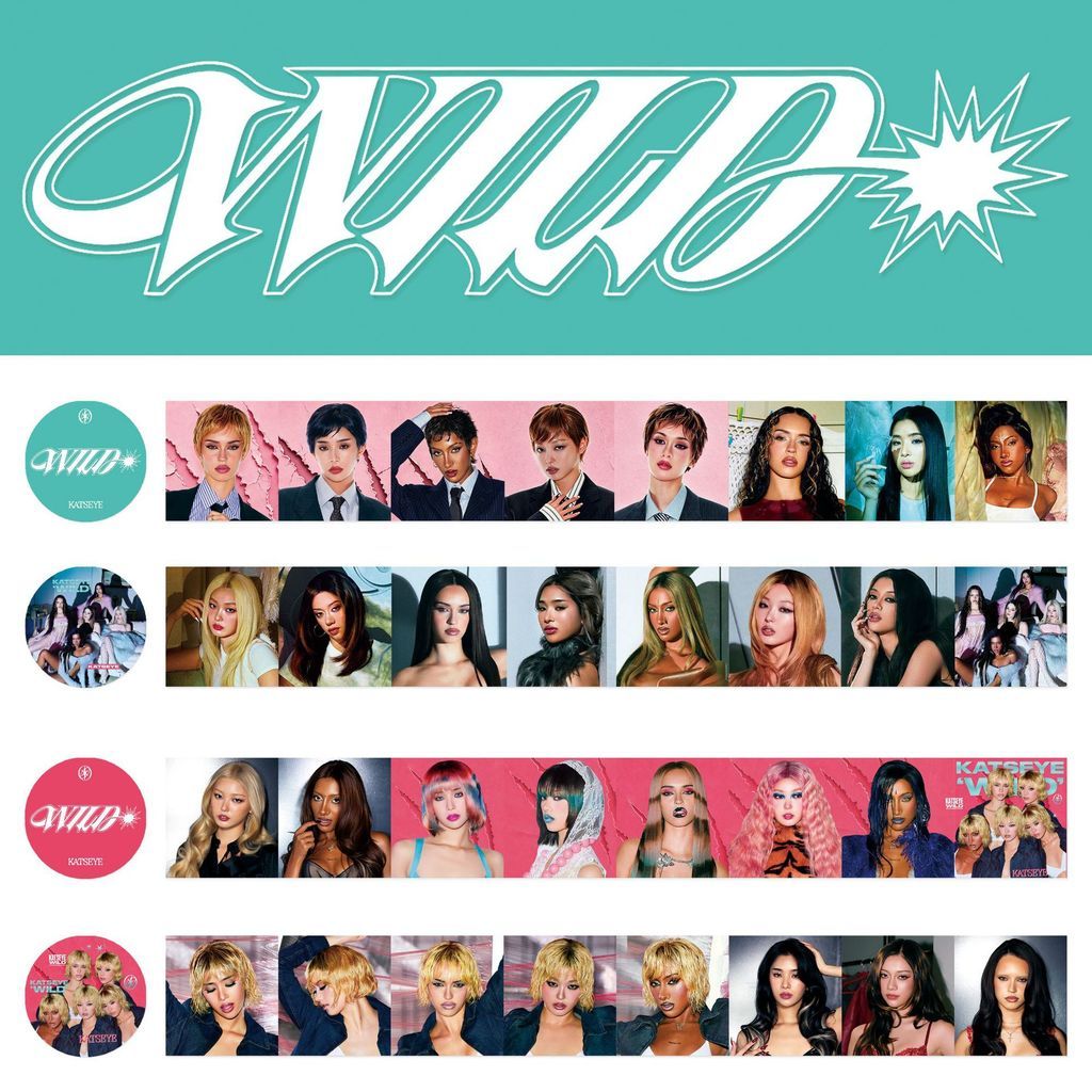 K KATSEYE Tape katseye อัลบั้มใหม่ WILD Merchandise เทป kpop Star Merchanted สติกเกอร์