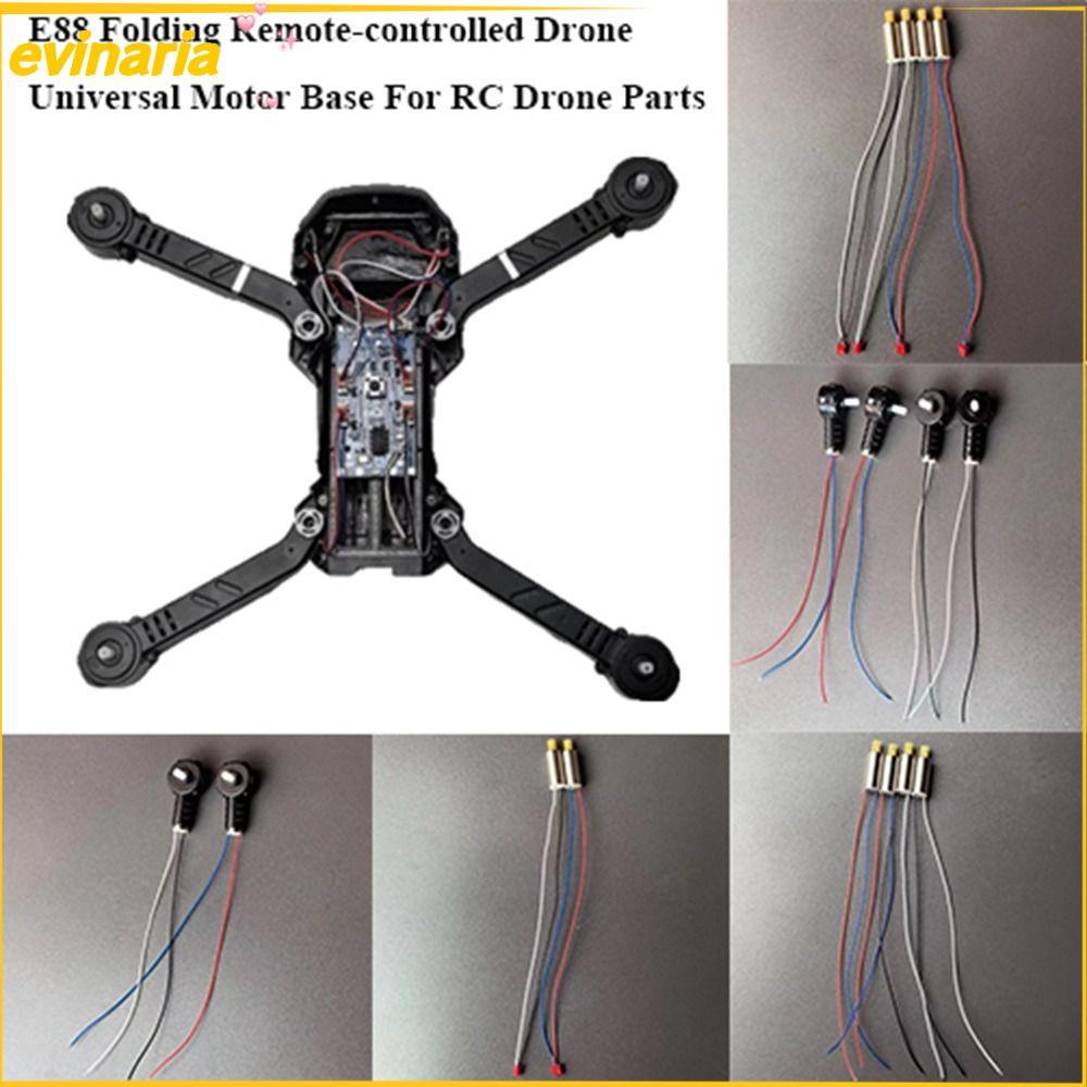 EVINARIA ฐานมอเตอร์, เครื่องยนต์ Big Gear สีดําพับรีโมทคอนโทรล Drone Motor, E88pro Quadrotor อะไหล่ 