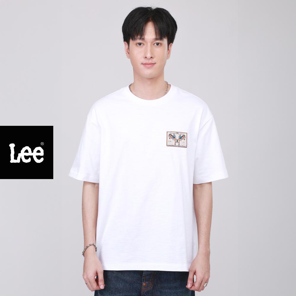 LEE เสื้อยืดแขนสั้นผู้ชาย คอลเลคชั่น 101 รุ่น LE F126MTSSN01 - สีครีม