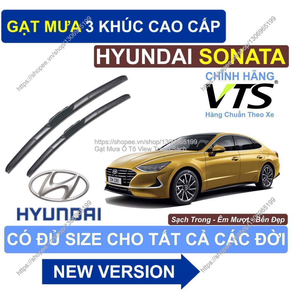 Hyundai Sonata- Sonata 3-Segment Clear Wipers - คู่ Hyundai Sonata- Sonata 3-Segment ที่ปัดน้ําฝน
