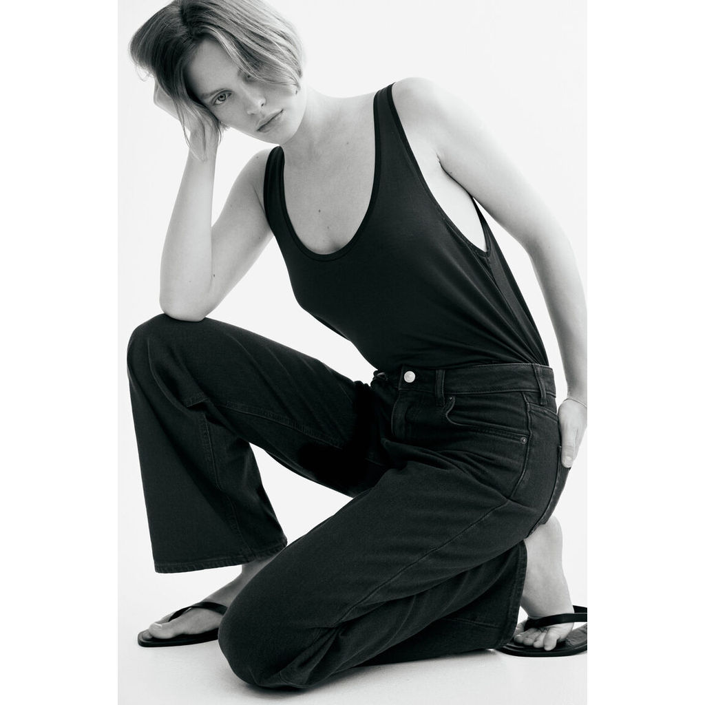 H&M جينز نسائي Wide High — صورة 2