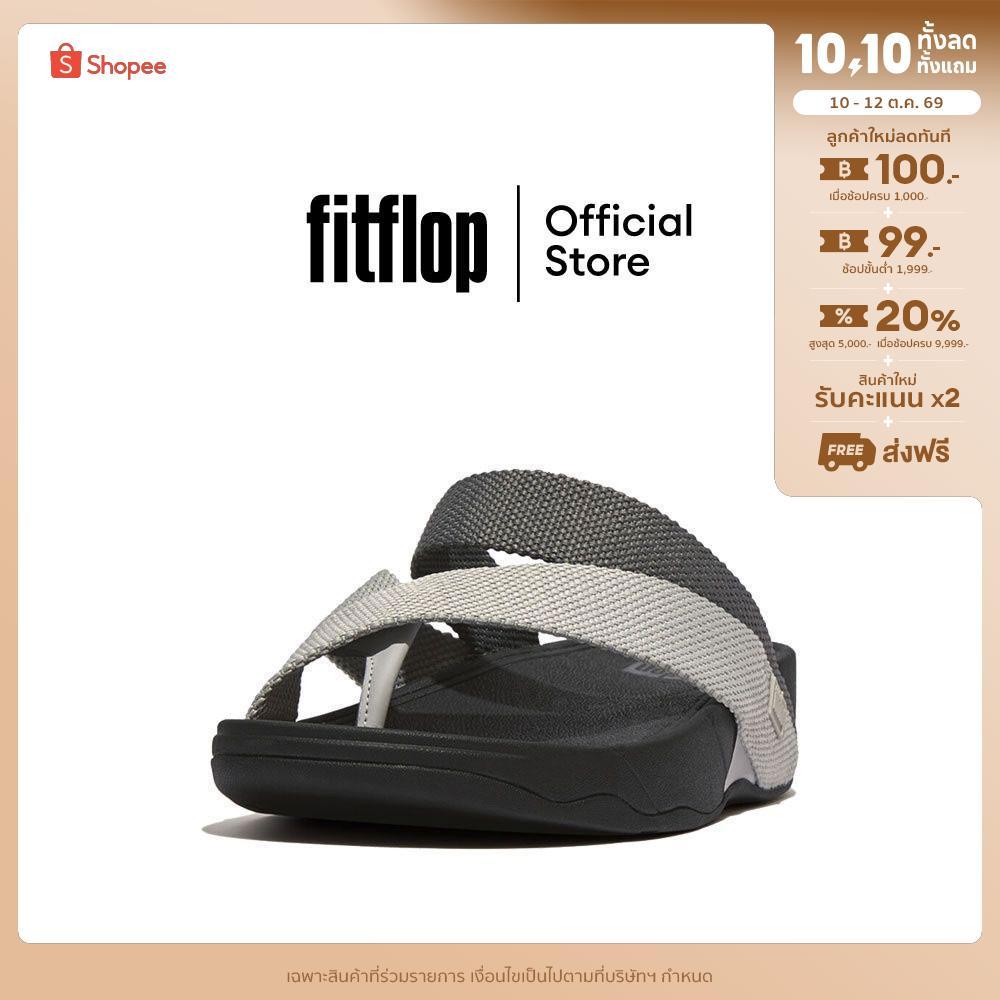 FITFLOP شبشب إصبع رجالي منسوج — رمادي — صورة 2