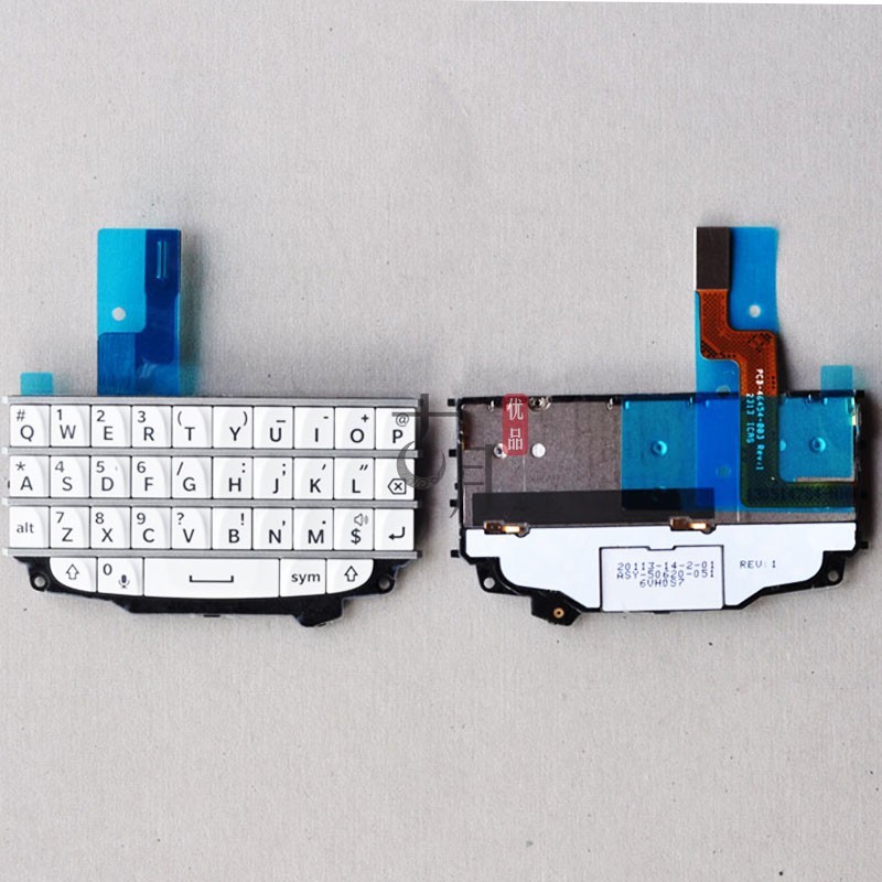 Blackberry Original Blackberry Q10 ปุ่มคีย์บอร์ดประกอบปุ่มหมายเลขพร้อมไมโครโฟน