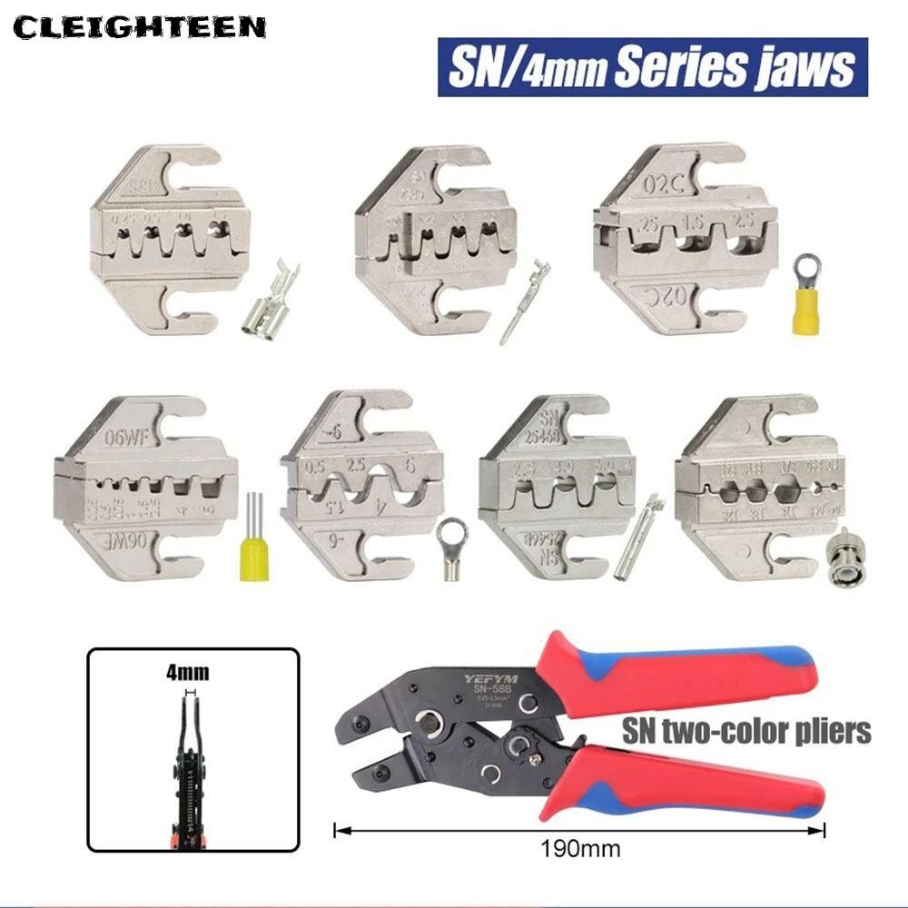 CLEIGHTEEN CRIMPING คีมขากรรไกร,กว้าง 4 มม.06WF 2549 03H SN CRIMPING คีม Jaw, SN-2546B 02C 48B 58B A