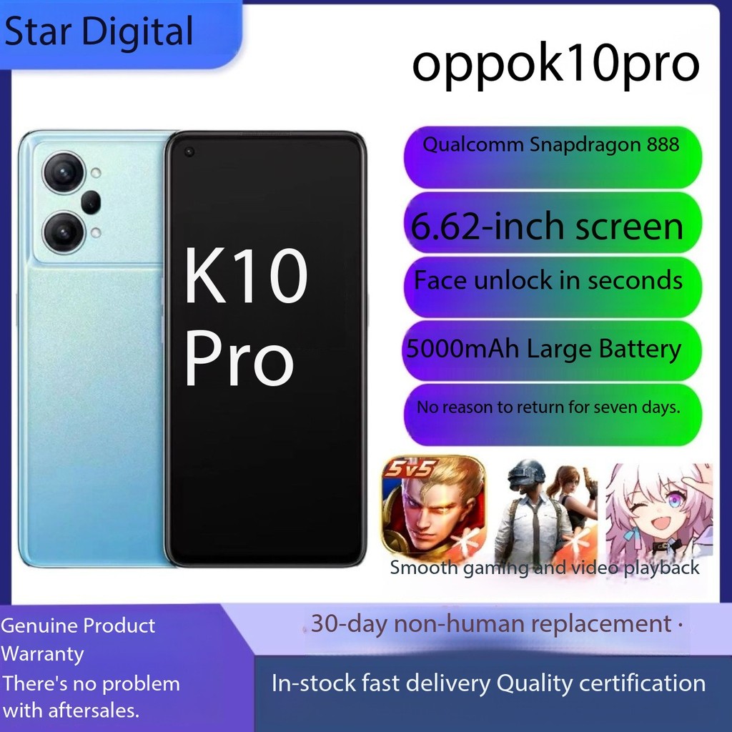 OPPOK10pro Snapdragon 888 120 High Brush 12+256 Mobile Phone Student Gaming Phone