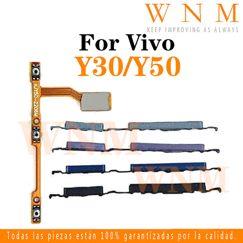สําหรับ VIVO Y50 Y30 Y30i ปุ่ม flex บน/ปิดปุ่มสวิทช์ด้านข้าง Key Volume Up Down Flex สายโทรศัพท์มือถือ Part