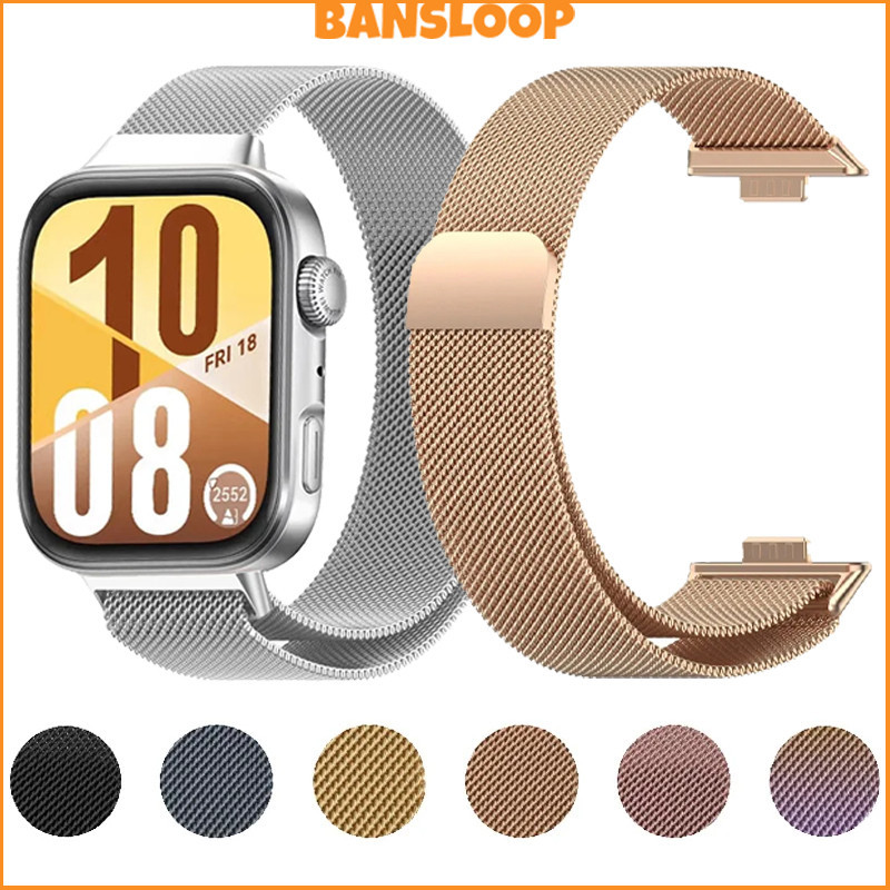 สายรัดสแตนเลส Milanese Loop สำหรับ Huawei Watch Fit อัปเกรดสไตล์และความทนทาน