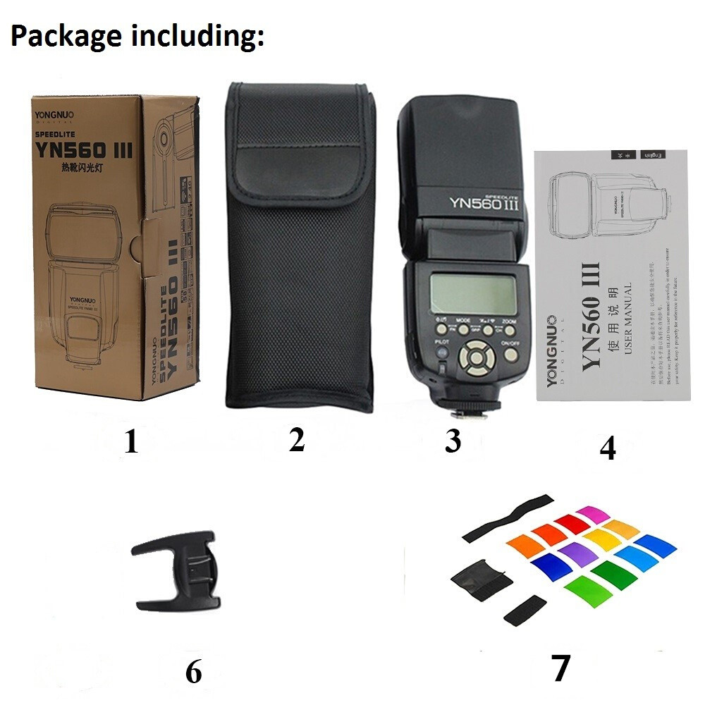 YONGNUO YN560III YN560-III YN560 III ความเร็วแฟลชไร้สาย