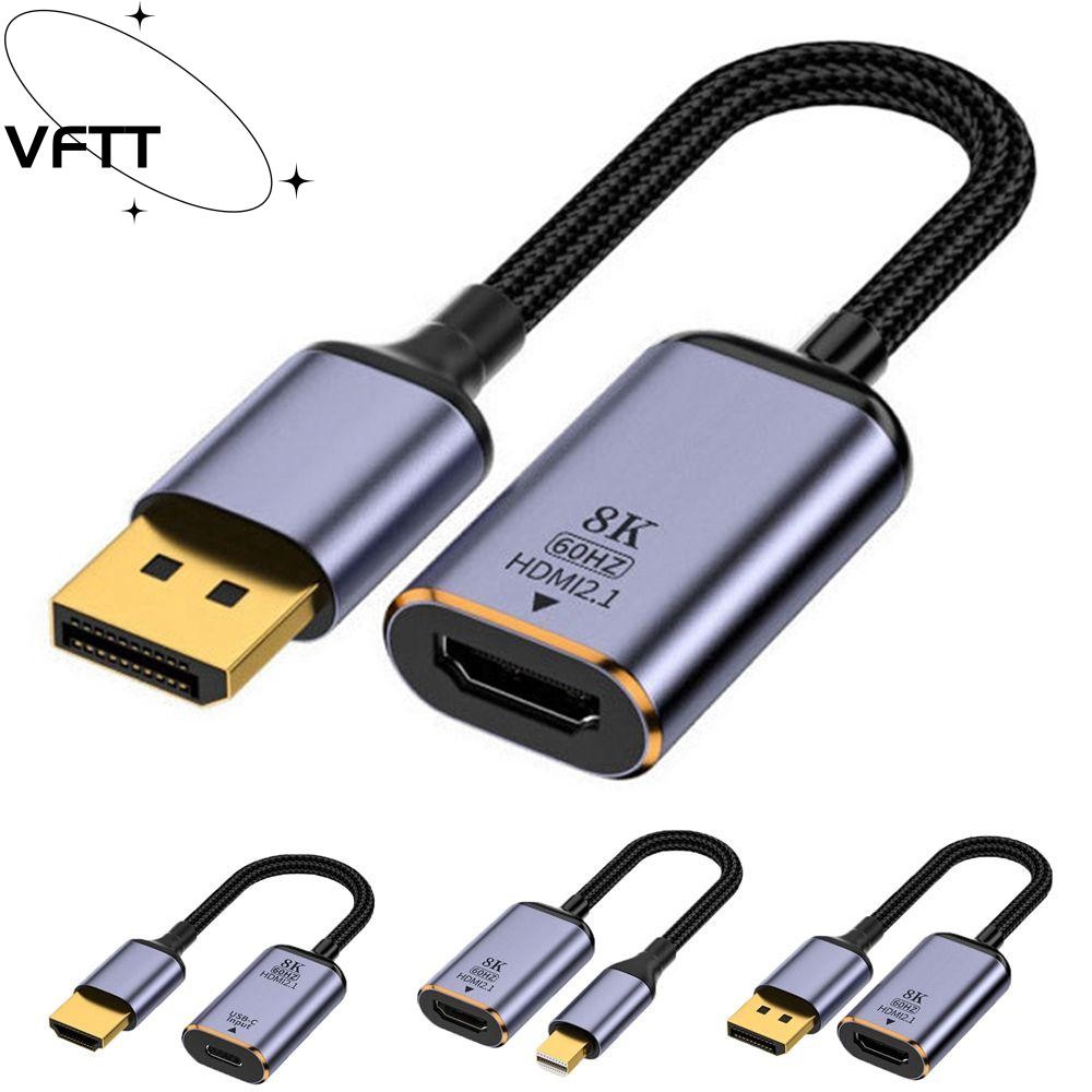 VFTT HDMI เข้ากันได้กับ USB-C 8K 60Hz Premium Projector Monitor Converter