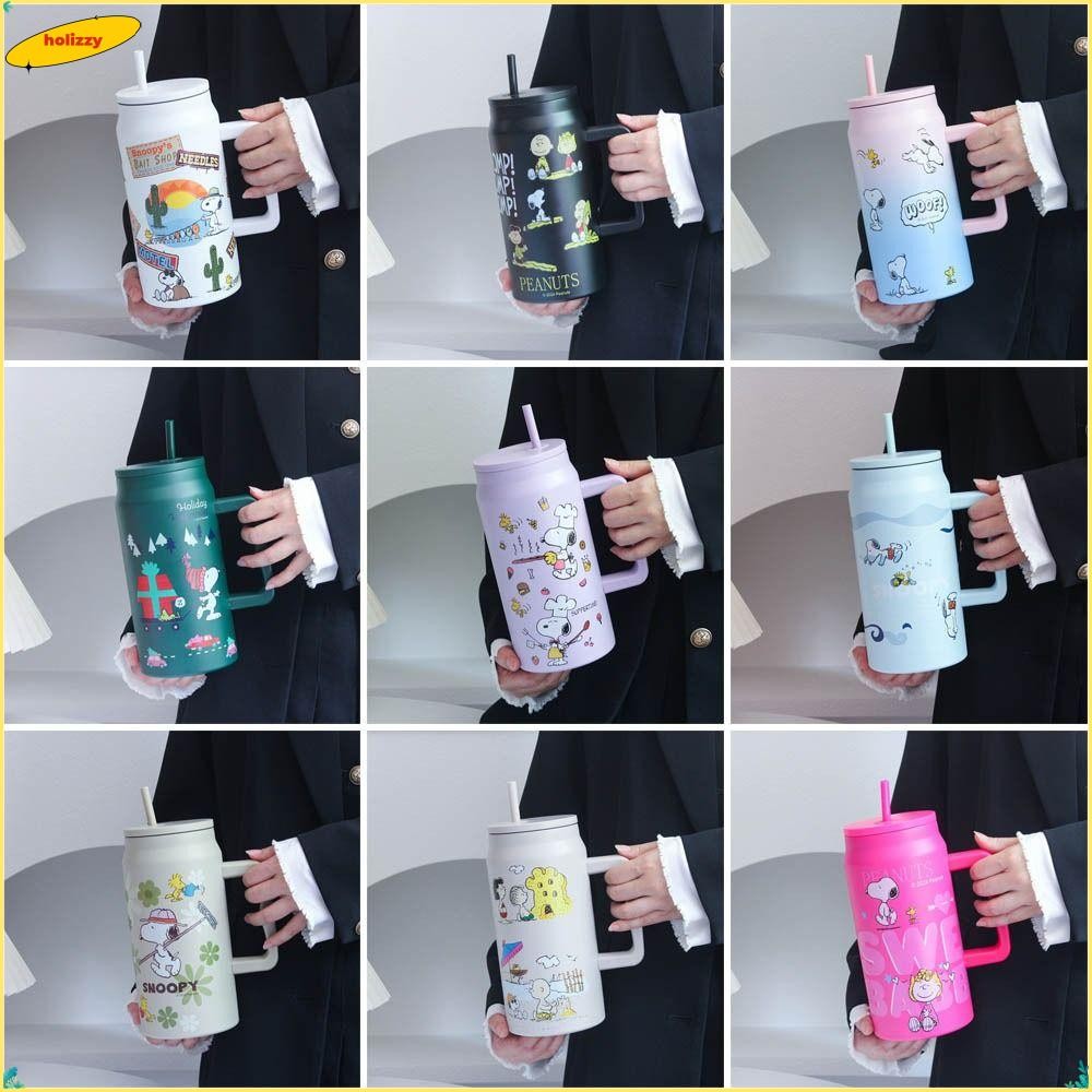 ถ้วยฉนวน ถือ, สนูปปี้ 1500มล ถ้วยสูญญากาศ, สแตนเลสสร้างสรรค์การ์ตูนความจุขนาดใหญ่ขวดความร้อนของขวัญวันเกิด