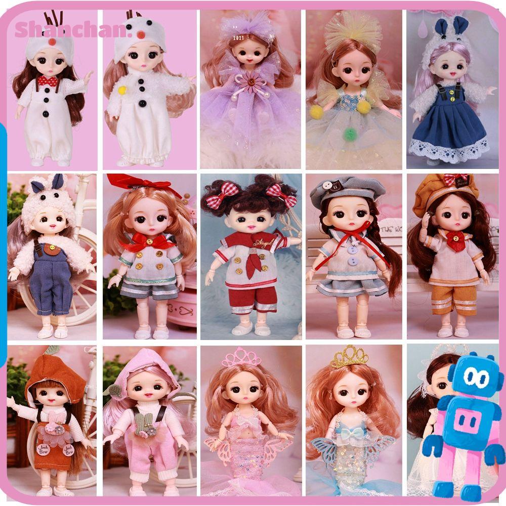 SHANCHAN ตุ๊กตาสัตว์ชุด 16 รูปแบบ Obitsu 11 Ob11 สําหรับ Ob11 Gsc 16 ~ 17 ซม. ชุดตุ๊กตา