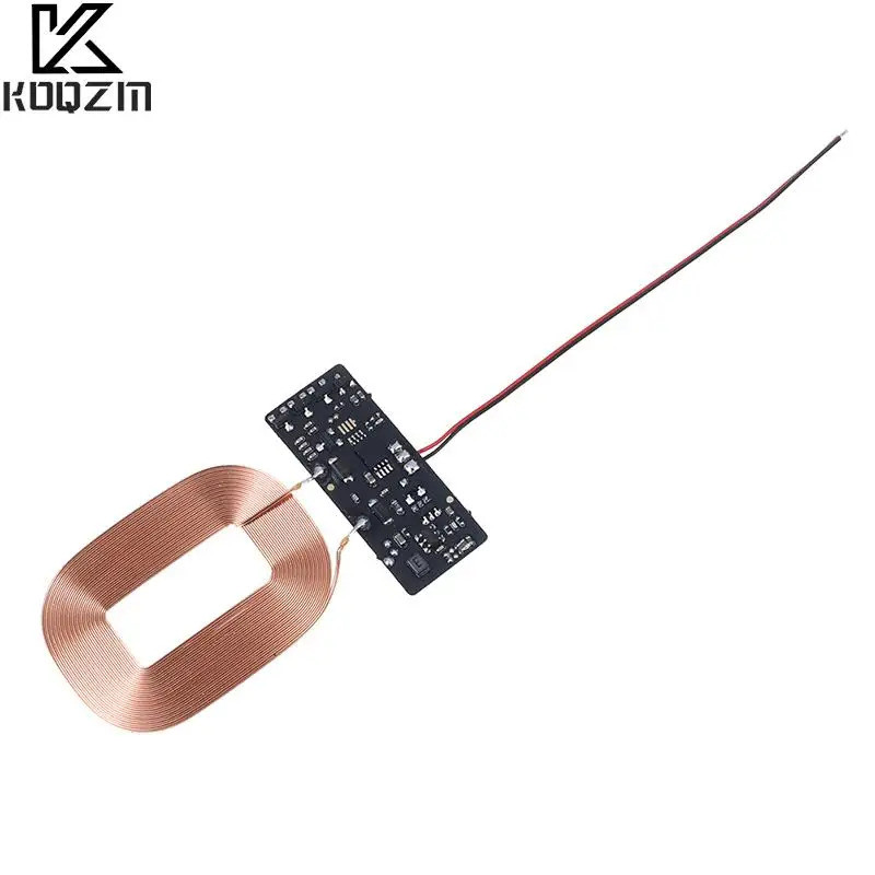 มาตรฐาน Qi Fast Wireless Charger โมดูลเครื่องส่งสัญญาณ PCBA แผงวงจร + คอยล์ Telefoon สําหรับ 5V 1A B