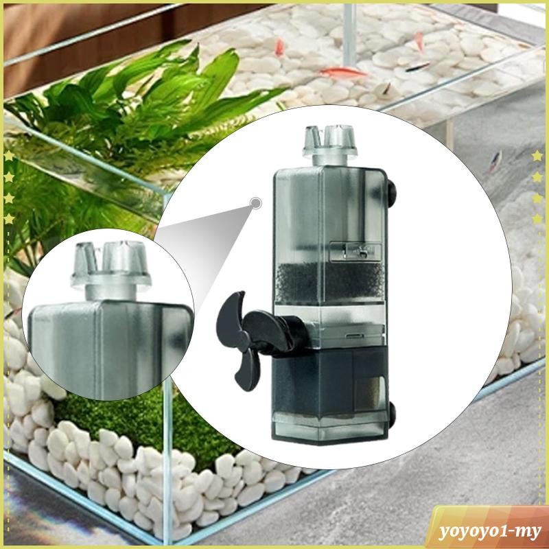 [yoyocfMY] Aquarium Protein Skimmer เครื่องกําจัดฟิล์มน้ํามันไฟฟ้าอุปกรณ์ตู้ปลาเปลี่ยนการไหลเวียนของ