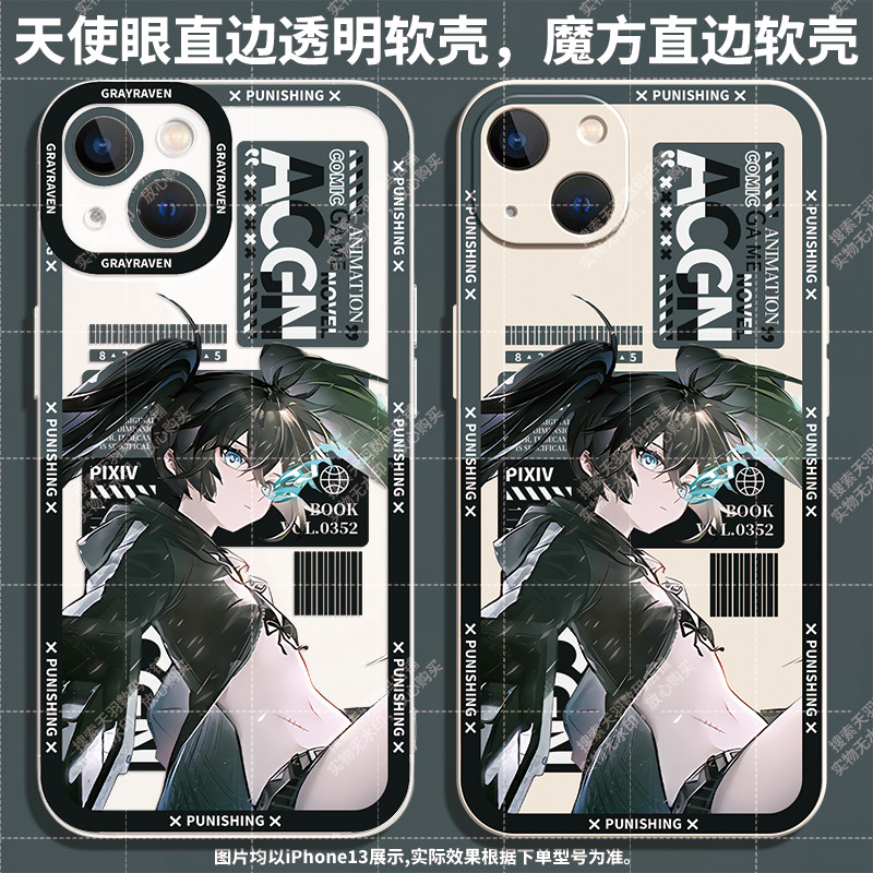 Black Rock Shooter War Dual Panishเคสโทรศัพท์เหมาะสําหรับOPPOa97 Apple 12 Huawei nova9pro Glory 80 T