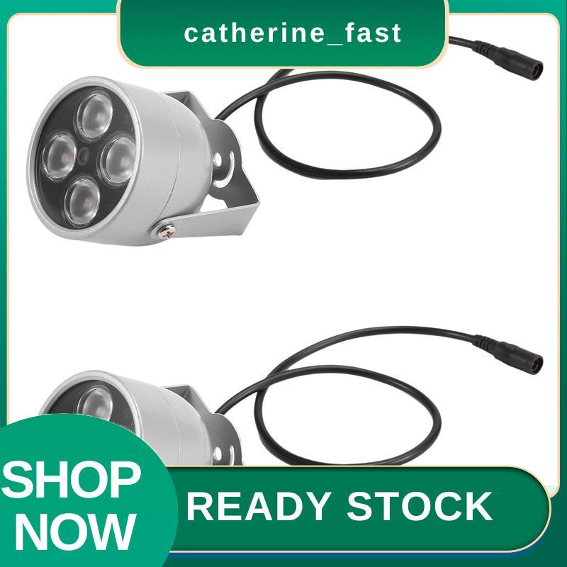 In Stock 2X 4 Array LEDs อินฟราเรดกันน้ํา Night Vision IR Illuminator Light เติมแสง DC 12V สําหรับกล