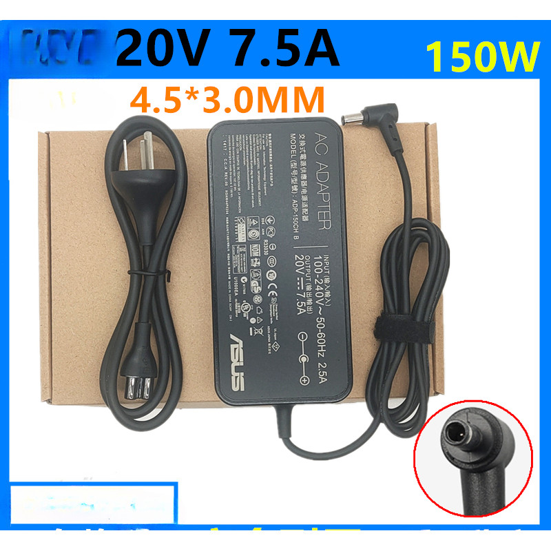 อะแดปเตอร์แล็ปท็อปสำหรับ ASUS M6500R VX60G K6500Z 20V7.5A 4.5 * 3.0 มม