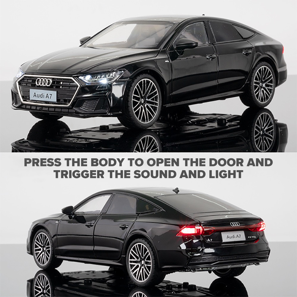 1:24 Audi A7 ของเล่นDiecastรถรุ่นรถโลหะผสมของเล่นคอลเลกชันของขวัญสําหรับเด็ก - รูปที่ 2