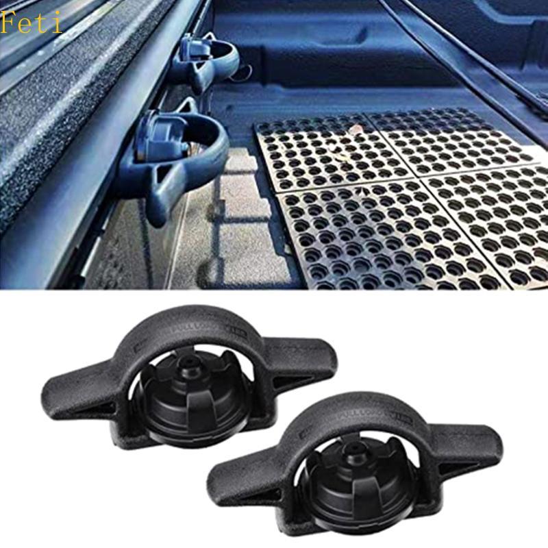 Feti 2 ชิ้น Tie Downs Rail Bed Cleats Ram-Rail System Pickup Cargo Trunk Hook อุปกรณ์เสริมสําหรับ 20