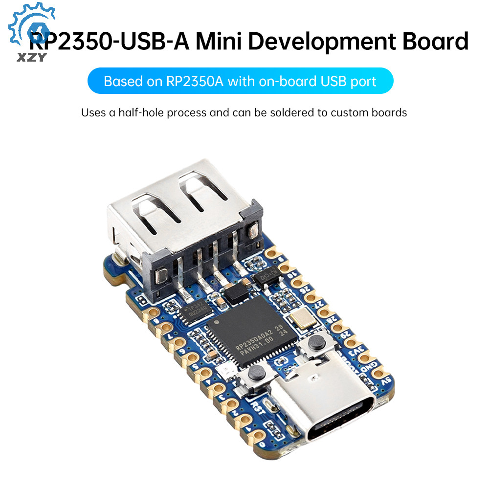 RP2350-USB-A Mini Development Board ตามอินเทอร์เฟซ Raspberry Pi RP2350A Type C