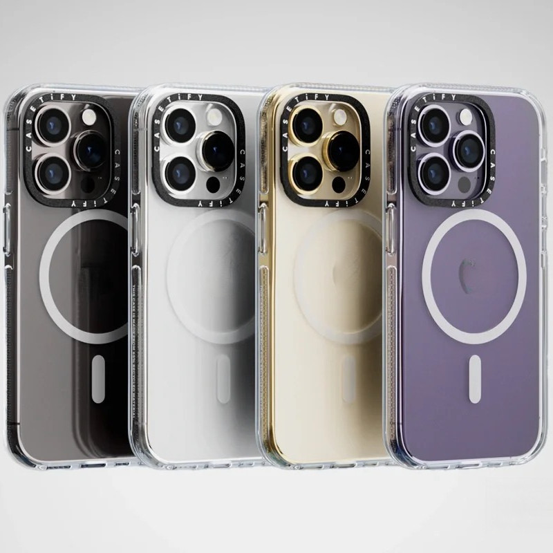 Casetifg เคสแม่เหล็กสําหรับ iPhone 17air 17Pro 16 15 14 13 12  Plus Pro Max อะคริลิคใสปกหลัง
