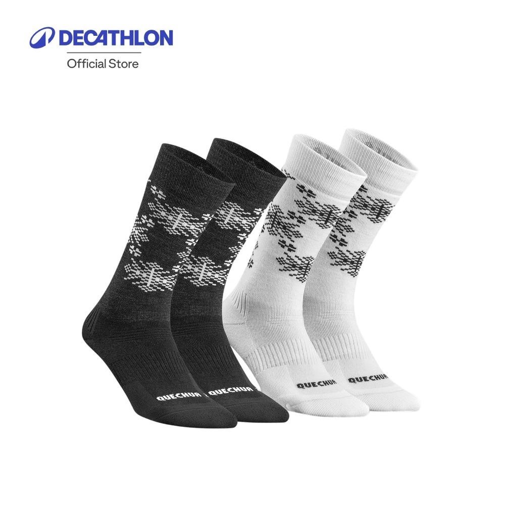 Decathlon Warm Hiking Socks, Hike 500 Mid  ถุงเท้าหุ้มข้อให้ความอบอุ่นสำหรับเดินป่า รุ่น SH500 แพ็ค 