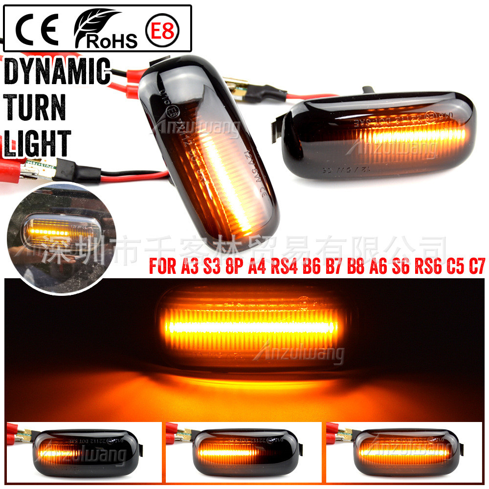 เหมาะสําหรับ Audi Audi A3 S3 8P A4 S4 A6 S6 B6 B7 B8 C5 Fender ด้านข้างวิ่งน้ํา