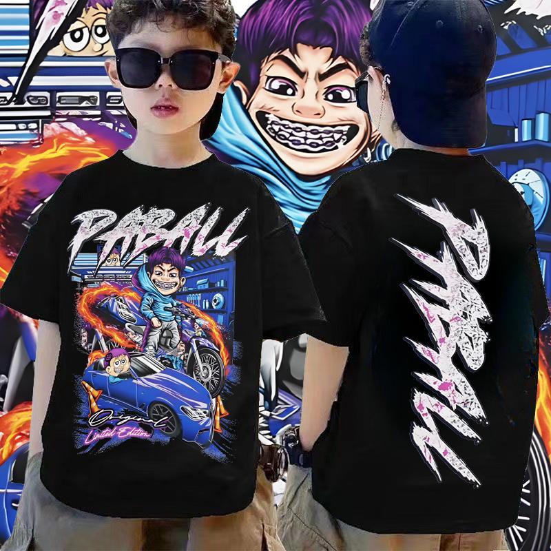 【จัดส่งจากประเทศไทย】พร้อมส่ง&COD Children’s T-shirtใหม่พร้อมส่ง เสื้อยืดเด็กป๋าบอล พิมพ์ลาย ผ้าCotton ใส่ได้ ทั้ง ชาย ใส